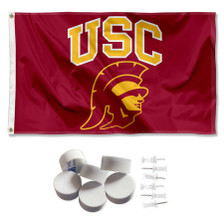 Southern Cal USC Trojans Banner Flag with Tack Wall Pads