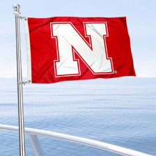 University of Nebraska Boat and Mini Flag