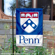 Penn Quakers Shield Garden Flag