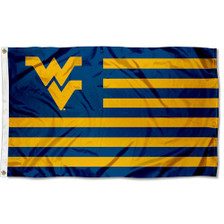 West Virginia Mountaineers Striped Flag
