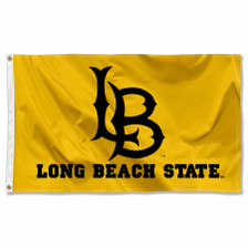 Cal State Long Beach 49ers Wordmark Logo Flag
