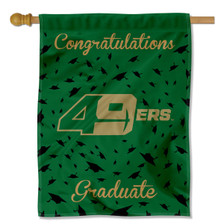 UNC Charlotte 49ers Congratulations Graduate Flag