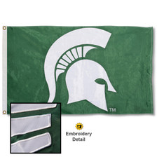 Michigan State Spartan Helmet Alumni Flag - 3' x 5