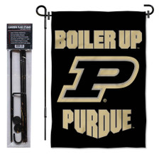Purdue Boilermakers Boiler Up Garden Flag and Pole Stand