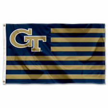 Georgia Tech Yellow Jackets Stripes Flag