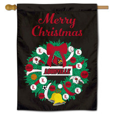 Louisville Cardinals Happy Holidays Banner Flag