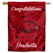 Arkansas Razorbacks Congratulations Graduate Flag