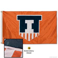 Illinois Fighting Illini Pennant Flag 29in x 12in