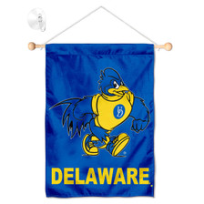 Delaware Blue Hens Banner with Suction Cup