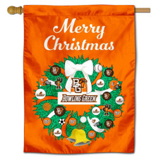 BGSU Falcons Happy Holidays Banner Flag