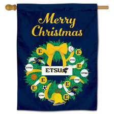 ETSU Bucs Happy Holidays Banner Flag