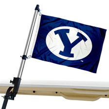 Brigham Young Cougars Golf Cart Flag Pole and Holder Mount