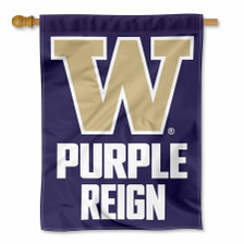 Washington Huskies Purple Reign House Flag