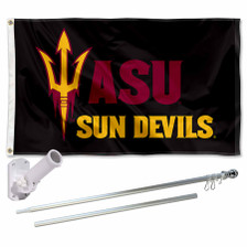 Arizona State Sun Devils Black Flag Pole and Bracket Kit