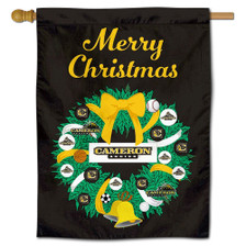 Cameron Aggies Happy Holidays Banner Flag