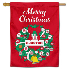 UH Cougars Happy Holidays Banner Flag