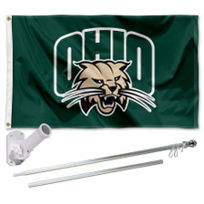 Ohio Bobcats Flag Pole and Bracket Kit