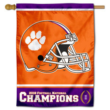 Clemson University 2018 National Champs Banner Flag