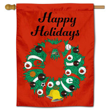 SIUE Cougars Happy Holidays Banner Flag