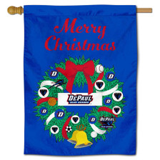 DePaul Blue Demons Happy Holidays Banner Flag