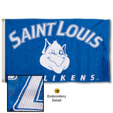 Saint Louis University Flag Billikens SLU Flags Banners 100% Polyester Indoor Outdoor 3x5 (Style 5A)