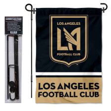 Los Angeles FC Garden Flag and Flagpole Stand