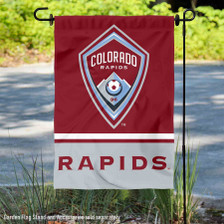 Colorado Rapids Garden Flag