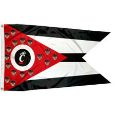 Cincinnati Bearcats State of Ohio Flag