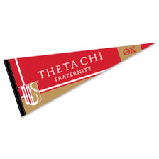 Theta Chi Greek Fraternity Life Logo Pennant
