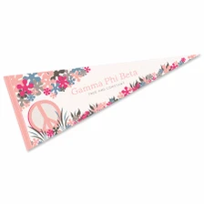 Gamma Phi Beta Greek Sorority Life Logo Pennant