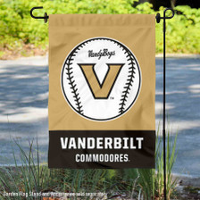 Vanderbilt Commodores Baseball Team Garden Flag
