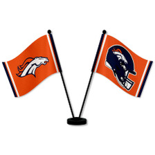 Denver Broncos Small Table Desk Flag
