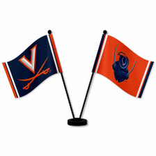 Virginia Cavaliers Small Table Desk Flag