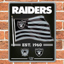Las Vegas Raiders Americana Nation Banner Flag Sign