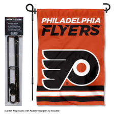 Philadelphia Flyers New Logo Garden Banner and Flagpole Holder Stand