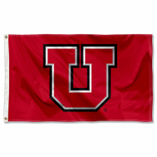 University Of Utah Gartenflagge – UT Utes Design, 100% Polyester, Doppelseitig