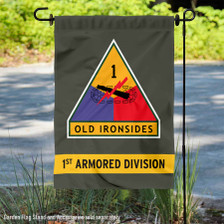 US Army 1st Armored Division Logo Garden Flag