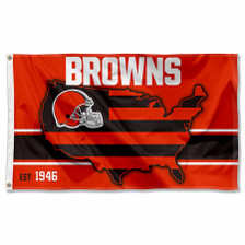 Cleveland Browns Nation USA American Country Flag
