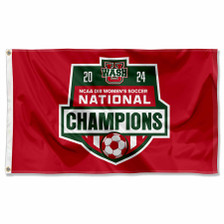 Washington St. Louis Bears Women's D3 Soccer 2024 Champions Flag