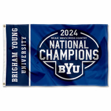 Brigham Young Cougars Men's Cross Country 2024 Champions Flag