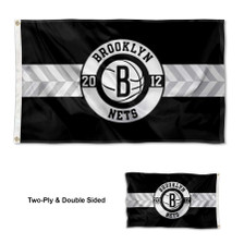 Brooklyn Nets Double Sided Embroidered Flag