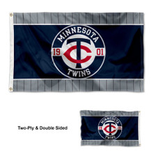 Minnesota Twins Double Sided Embroidered Flag