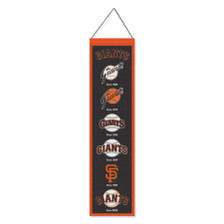 San Francisco Giants Evolution 8x32 Inch Vertical Wool Embroidered Hanging Banner