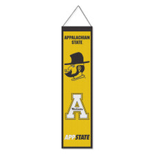 Appalachian State University Mountaineers Evolution 8x32 Inch Vertical Wool Embroidered Hanging Banner