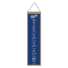 Kansas City Royals Evolution 8x32 Inch Vertical Wool Embroidered Hanging Banner