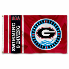 Georgia Bulldogs Swimming and Diving Flag