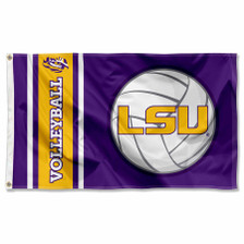 Louisiana State LSU Tigers Volleyball Flag