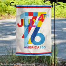 America 250 Year Anniversary Logo 2 Sided Garden Flag