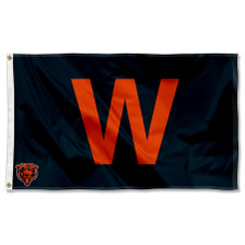Chicago Bears W Logo Flag Large Banner