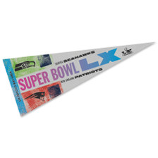 Seattle Seahawks vs New England Patriots Dueling Teams Pennant for Super Bowl LX